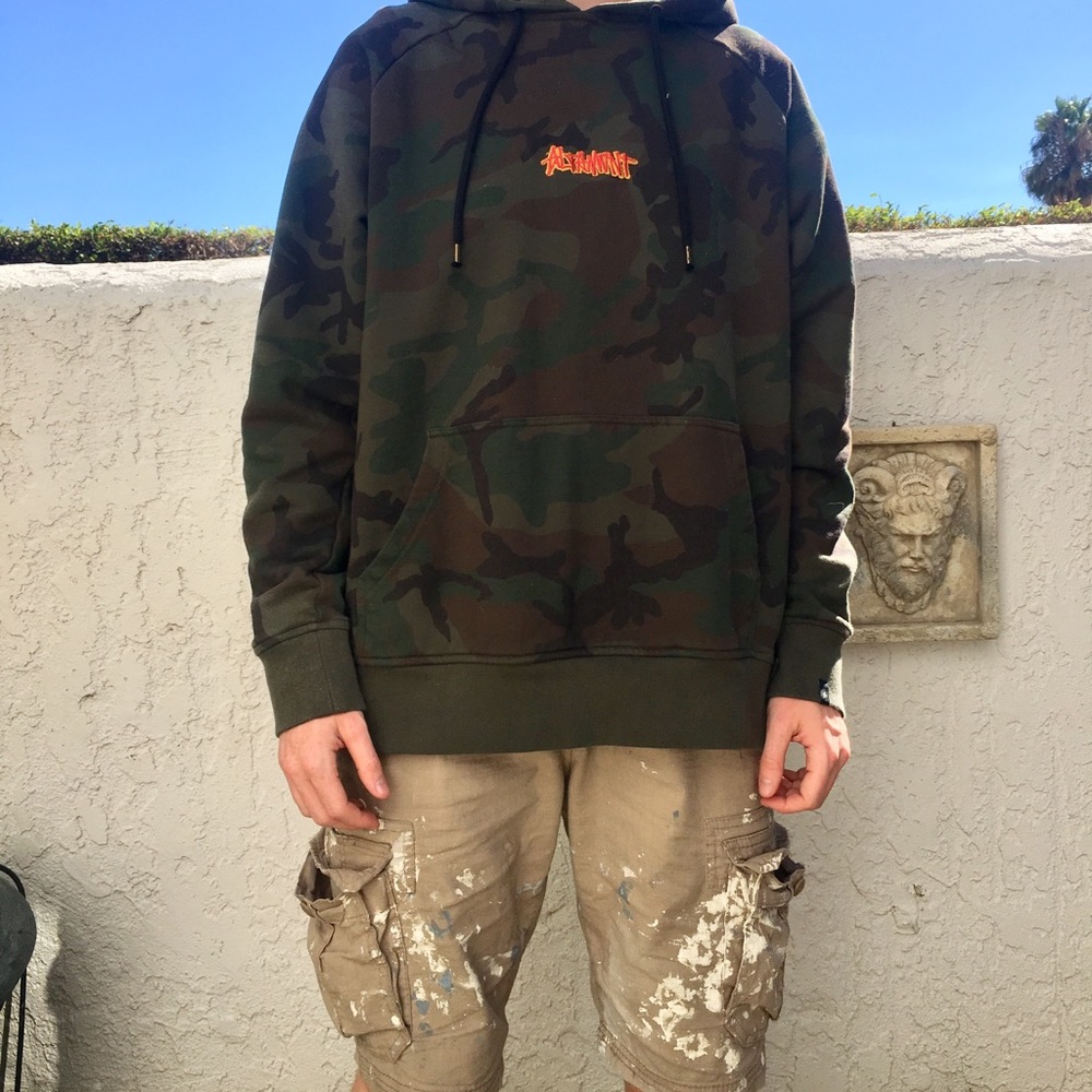 altamont cotton camo hoodie